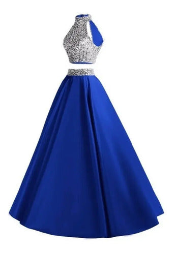Vestido De Fiesta Crop Top Ep 308