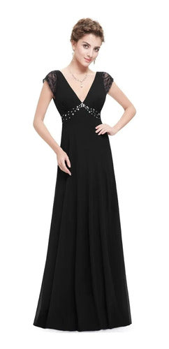 Vestido Fiesta Largo Gasa Ep 64