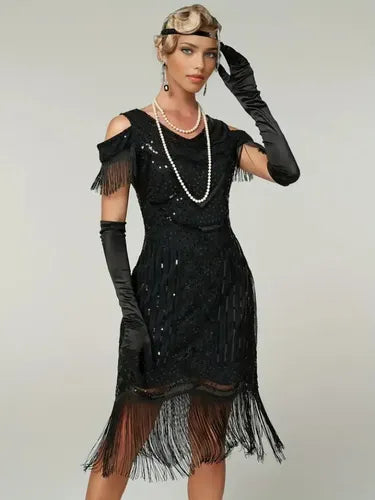Vestido De Baile Retro Gatsby, Años 20 Charleston  Va 627