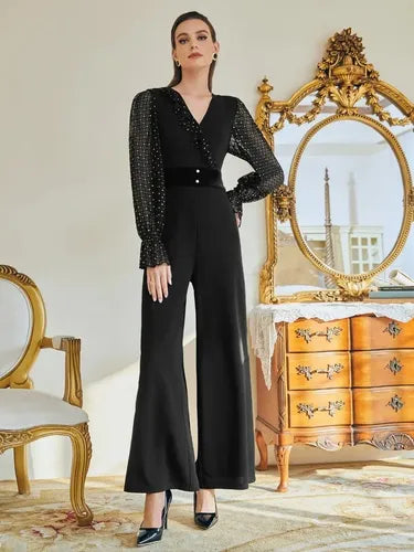 Entero Jumpsuit Mono Fiesta Manga Larga El 100