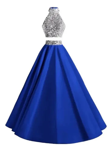 Vestido De Fiesta Crop Top Ep 308