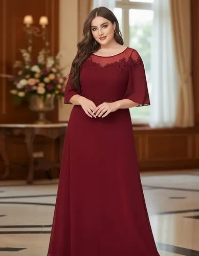 Vestido Fiesta Largo Talla Grande Ep 167