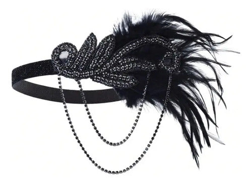 Vestido Baile Retro Gatsby Años 20 Charleston Diadema Va 622
