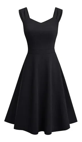 Vestido Retro Oficina Cóctel Formal Acampanado Swing Va 493