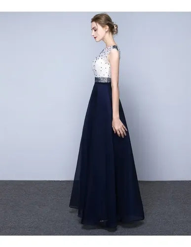 Vestidos Fiesta Largo Azul Ep 401