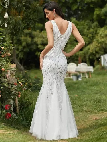 Vestido De Novia Sirena Lentejuelas Ne 143
