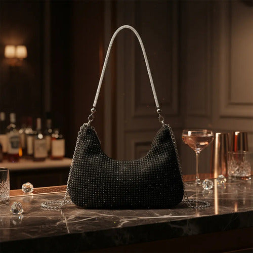 Cartera Brillos Fiesta Coctel Día Noche Clutch Mano Ct 05