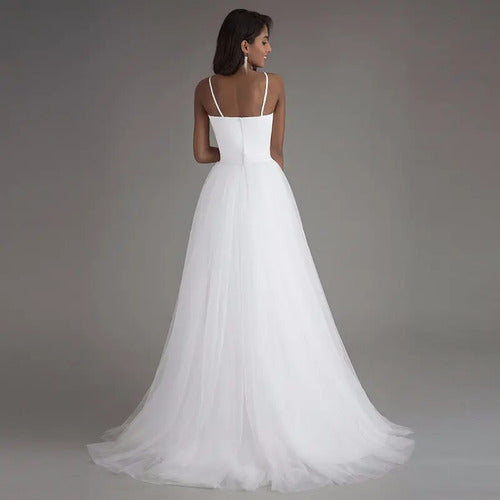 Vestido De Novia Escote Corazón 3 Capas De Tul Ns 01