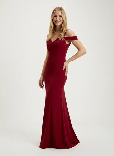 Vestido largo corte sirena para graduación