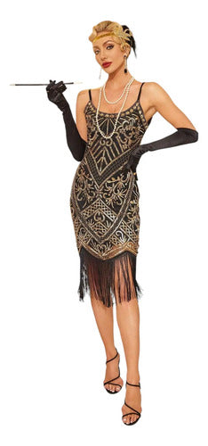 Vestido De Baile Retro Gatsby, Años 20 Charleston  Va 610