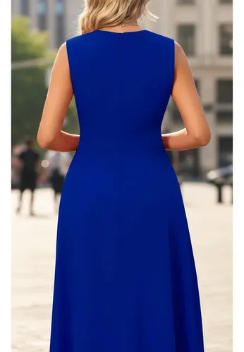 Vestido Largo Fiesta Escote V Mujer Va 640