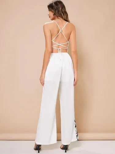 Jumpsuit estampado · Blanco - vista 2