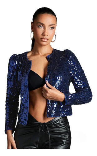 Blazer Manga Larga Tapado Bolero Bb 33