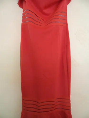 Vestido Rojo Largo De Fiesta Graduación Va 196