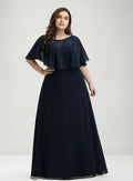 Vestido Fiesta Matrimonio Talla Grande Ep 128 Azul Oscuro 18