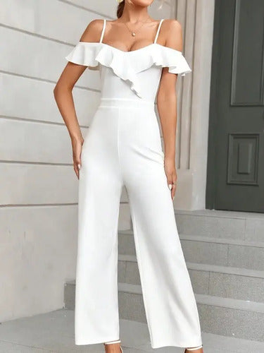Entero Jumpsuit Mono Hombros Descubiertos El 199