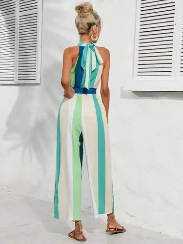 Entero Jumpsuit Mono Pierna Ancha El 132 Verde S