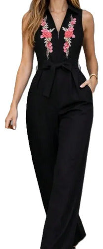 Entero Jumpsuit Mono Fiesta Bordado El 165