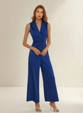 Entero Jumpsuit Mono Cuello Con Solapa Pierna Ancha  El 90