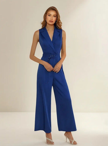 Entero Jumpsuit Mono Cuello Con Solapa Pierna Ancha  El 90