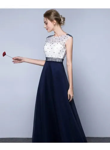Vestidos Fiesta Largo Azul Ep 401