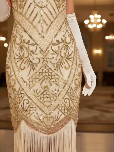 Vestido De Baile Retro Gatsby, Años 20 Charleston  Va 630