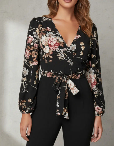 Entero Jumpsuit Mono Negro Fiesta  El 55