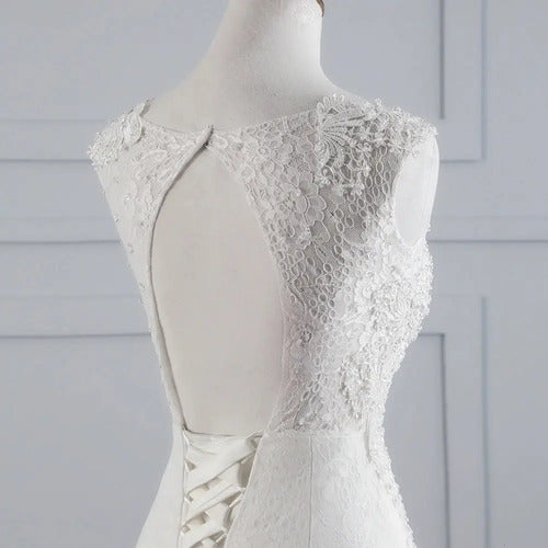 Vestido Novia Marfil Sirena Corset Delpilar Np 11