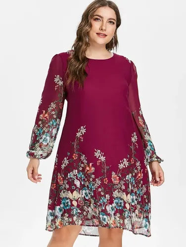 Vestido Negro Gasa Talla Grande Vg 46