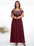 Vestido largo burdeo escote corazón corte princesa