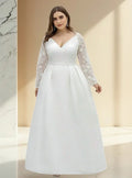 Vestido Novia Largo Blanco Talla Grande Ne 19
