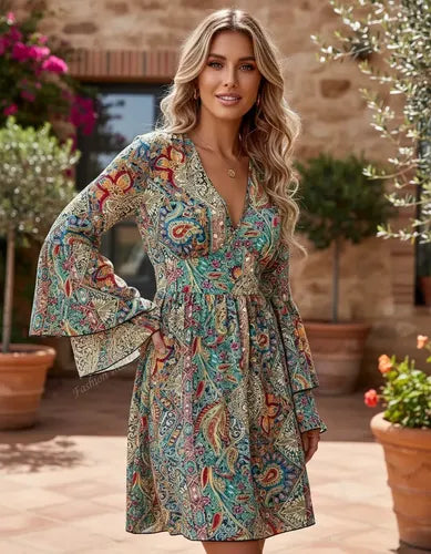 Vestidos Bohemio Hippie Corto