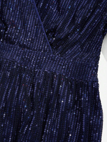 Vestido manga larga de maternidad · Azul - vista 6