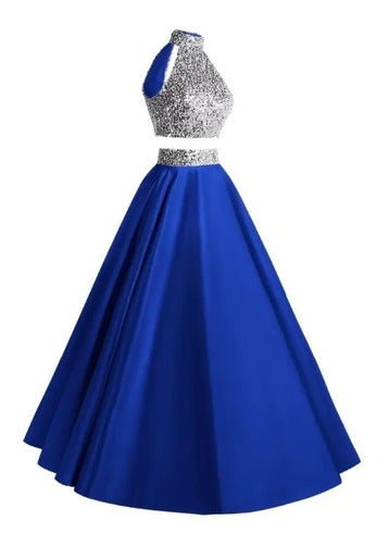 Vestido De Fiesta Crop Top Ep 308