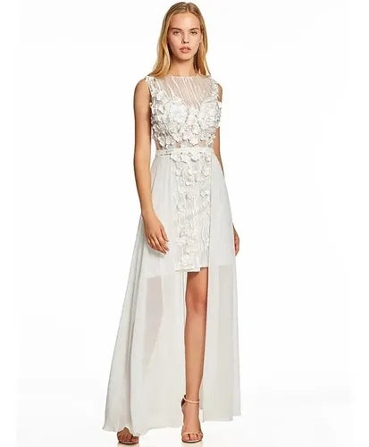 Vestido De Novia Corto Con Cola Ep 229