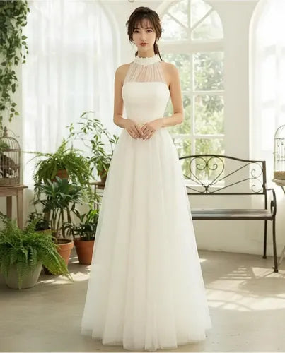 Vestidos Fiesta Largo Graduación Color Crema Ep 400