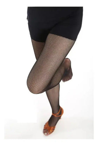 Pantimedias Red Malla Dura Baile Latino Antideslizante