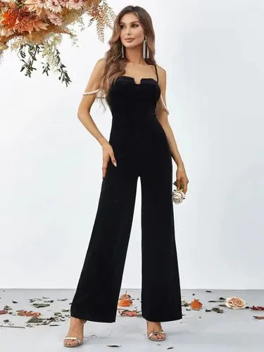 Entero Jumpsuit Mono Negro Fiesta  El 67