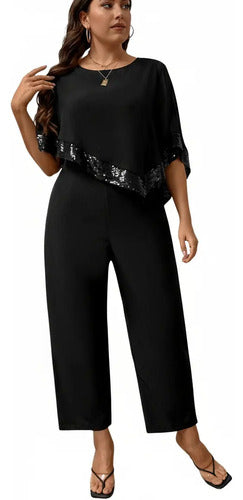 Entero Jumpsuit Mono Talla Grande Fiesta Vg 288
