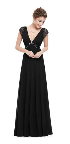 Vestido Fiesta Largo Gasa Ep 64