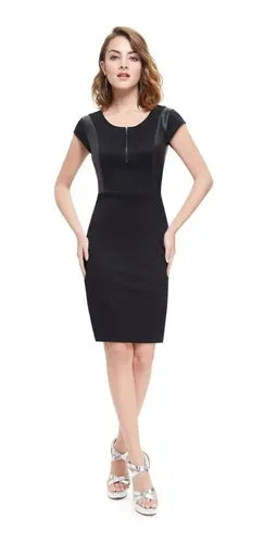 Vestido Fiesta Negro Cóctel Calidad Ep 52c