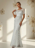 Vestido De Novia Lentejuela Sirena Delpilar Ne 131 Blanco 8