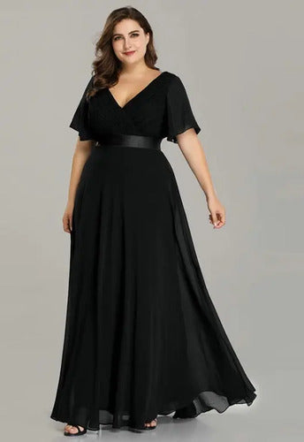 Vestido Fiesta Largo Graduación Talla Grande Ep 16