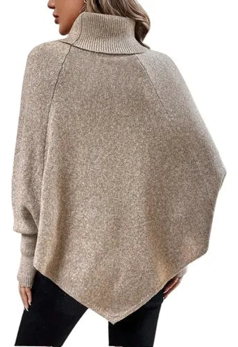 Ruana Poncho Tejido Chal De Punto Tapado Mujer Bb 32