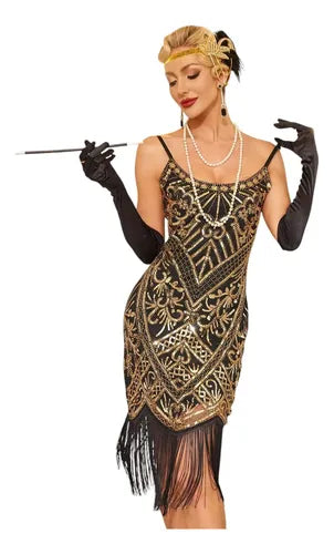 Vestido De Baile Retro Gatsby, Años 20 Charleston  Va 610