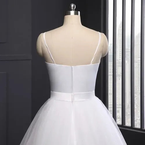 Vestido De Novia Escote Corazón 4 Capas De Tul Ns 01 Blanco 6