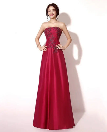 Vestido De Fiesta Largo Gala Matrimonio Ep 403 Rojo 8