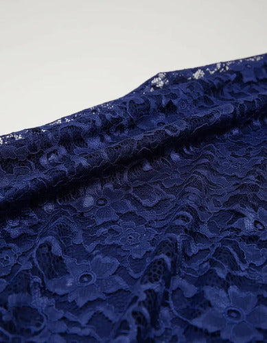 Vestido Talla Grande Encaje Azul Vg 23 Azul Xl