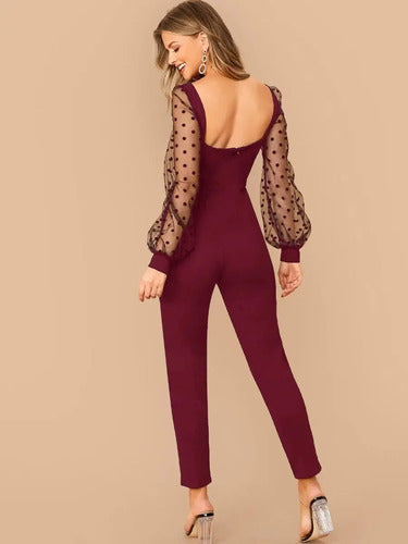 Jumpsuit Largo Bordo - vista 2
