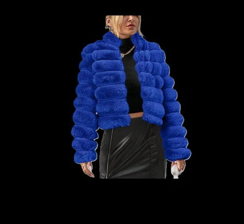 Elegante  Chaqueta Capa Bolero Piel Fiesta Ep 05